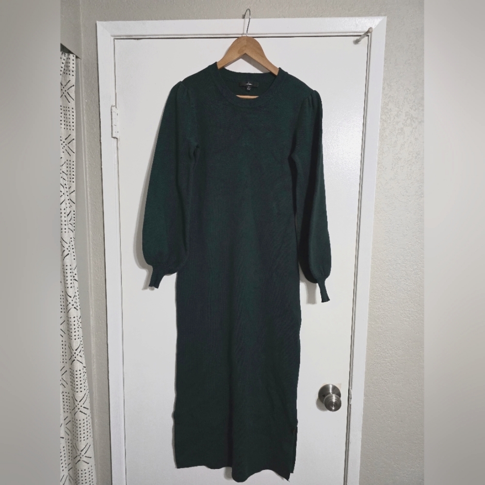 Dark Green Lulu's Women's sweater dress